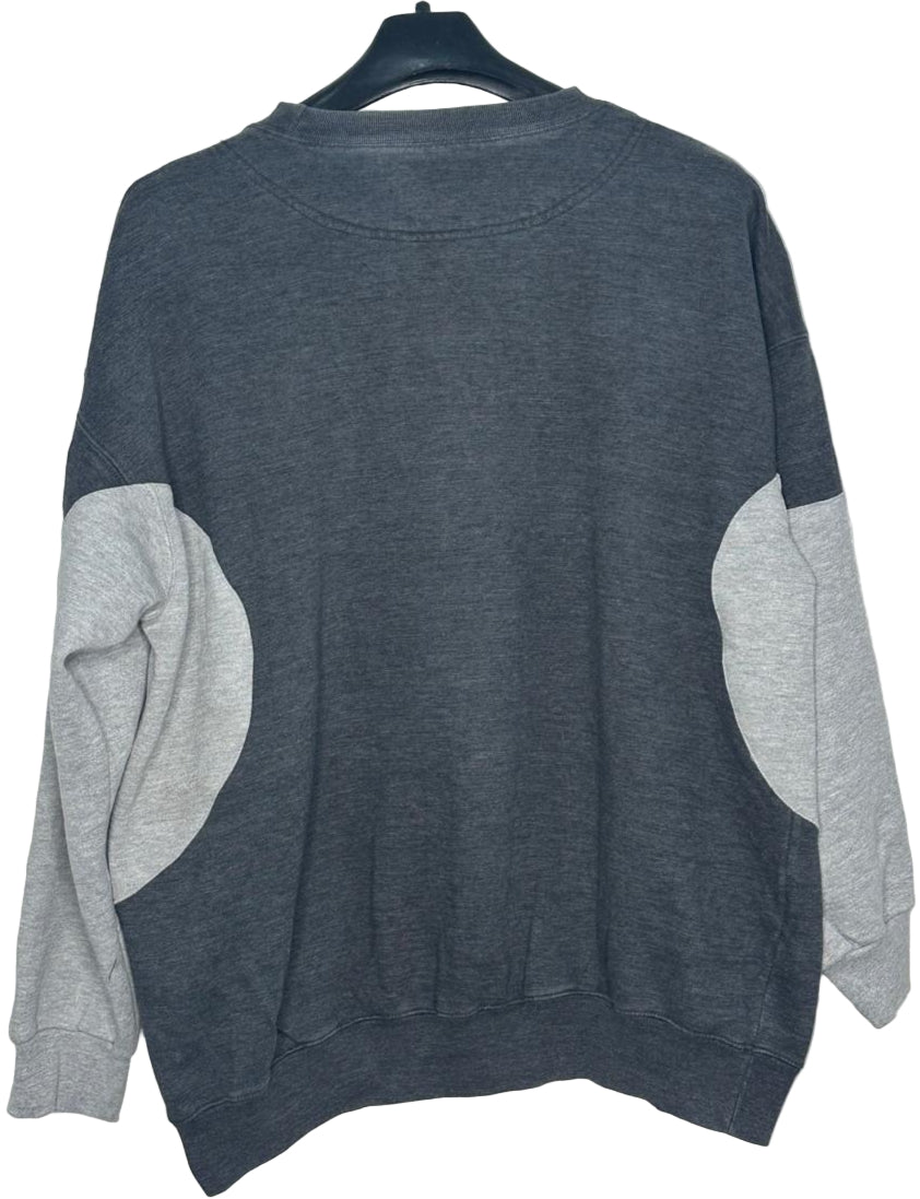 Everlast Men’s Crewneck Sweatshirt | Charcoal & Grey Colorblock | Sizes S–XL