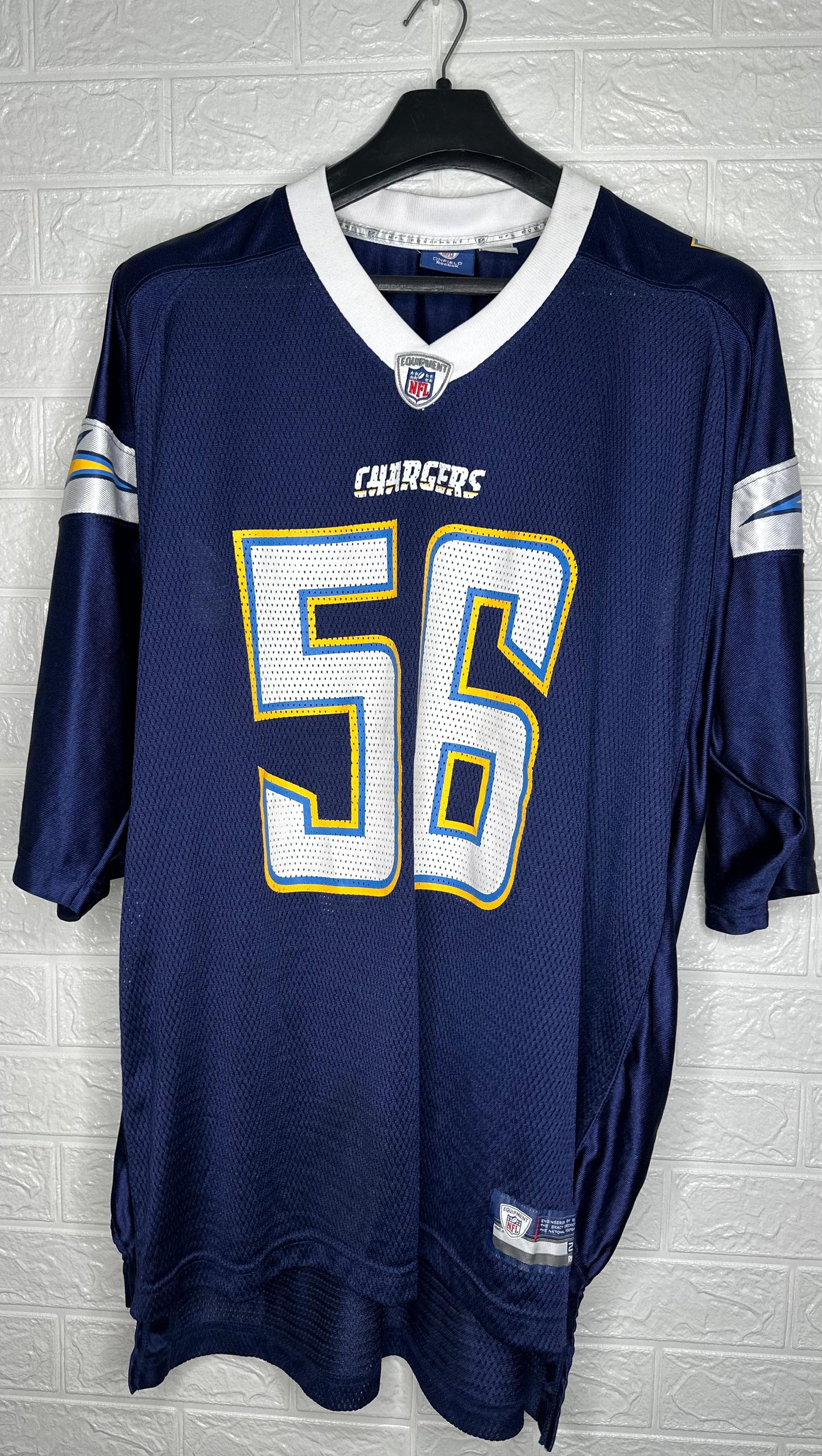 San Diego Chargers NFL Jersey #56 – Navy Blue – Size 2XL USA