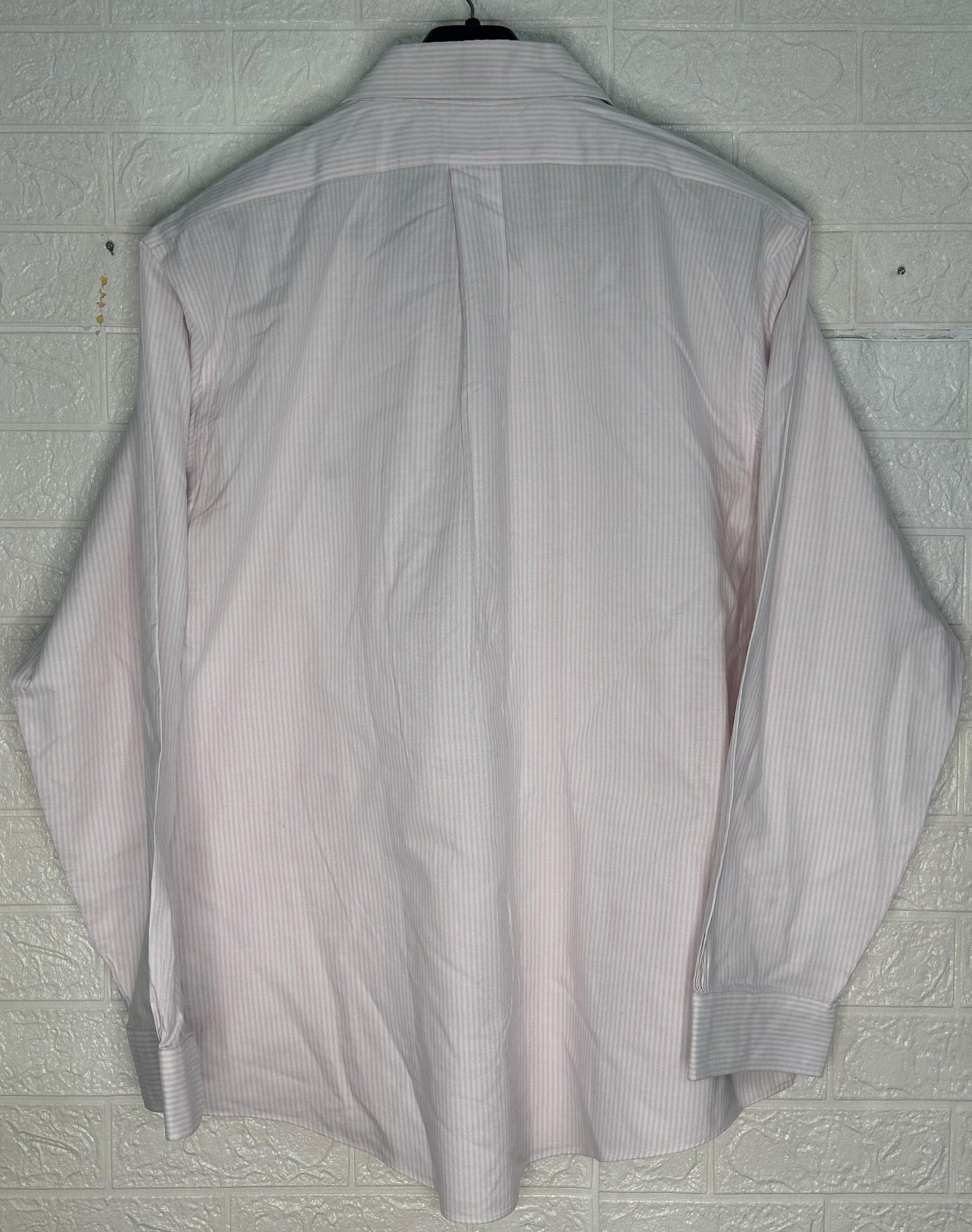 Brooks Brothers Regent Fit Original Polo Dress Shirt | Pink & White Stripe | Size XXL 1818