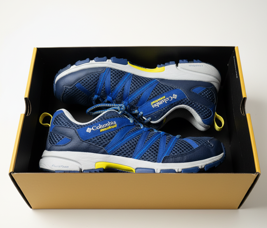 Columbia Montrail Trail Running Shoes – Size US 10 / UK 9 – Blue & Grey – Lightweight Outdoor Sports Sneakers