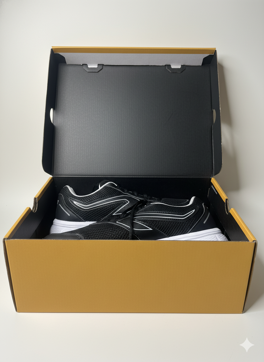 Decathlon Run Cushion M Black Grey ā Lightweight Running Shoes EU 41 | UK 7 | US 8