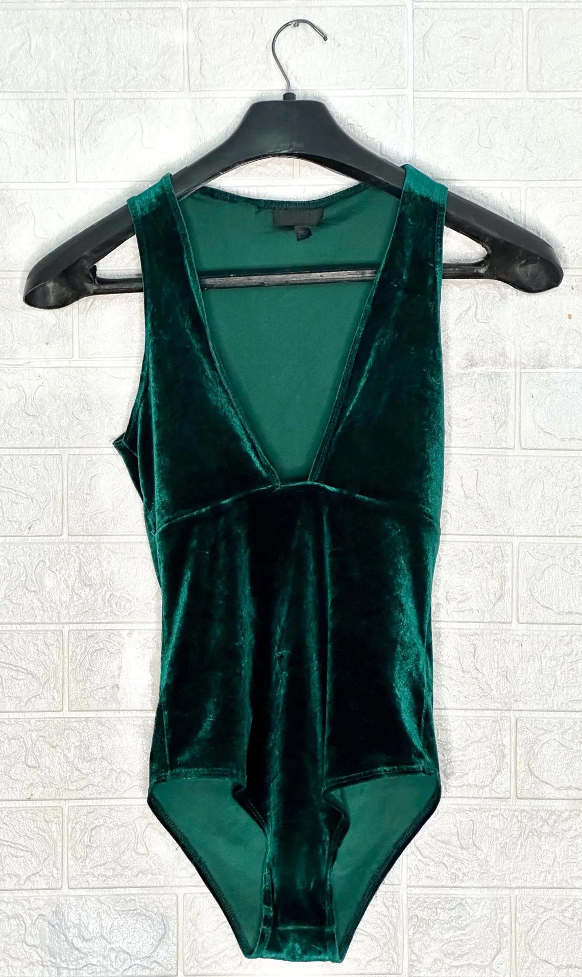 Y2K Topshop Green Velvet Top