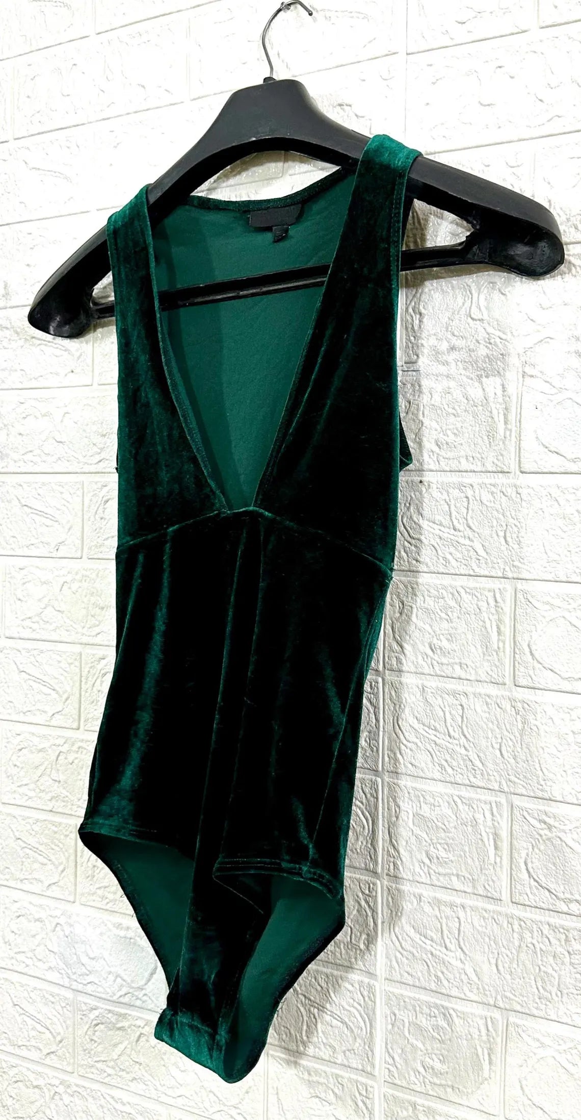 Y2K Topshop Green Velvet Top