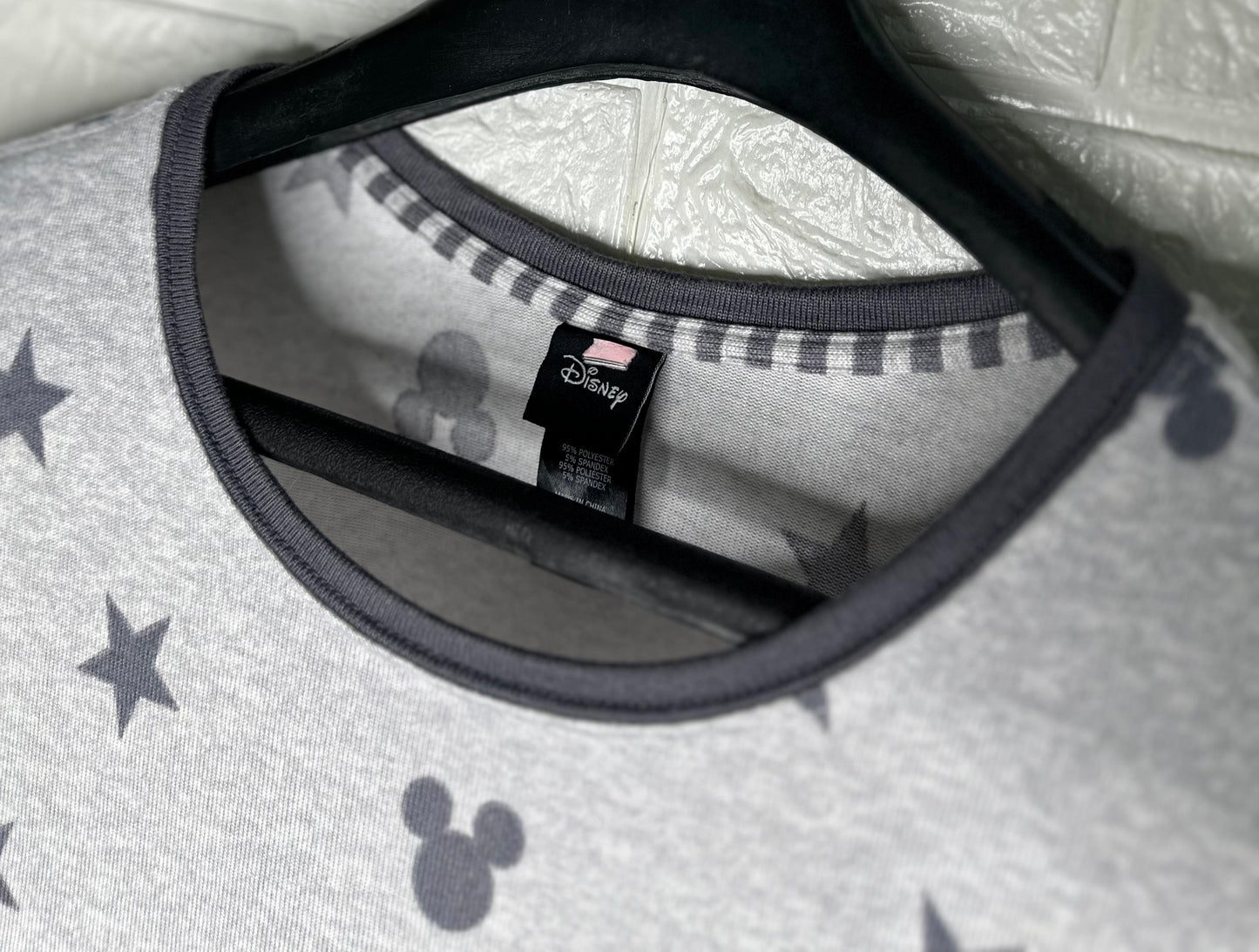 Disney "Good Mood" Mickey Mouse Graphic Sweatshirt - Grey Pullover