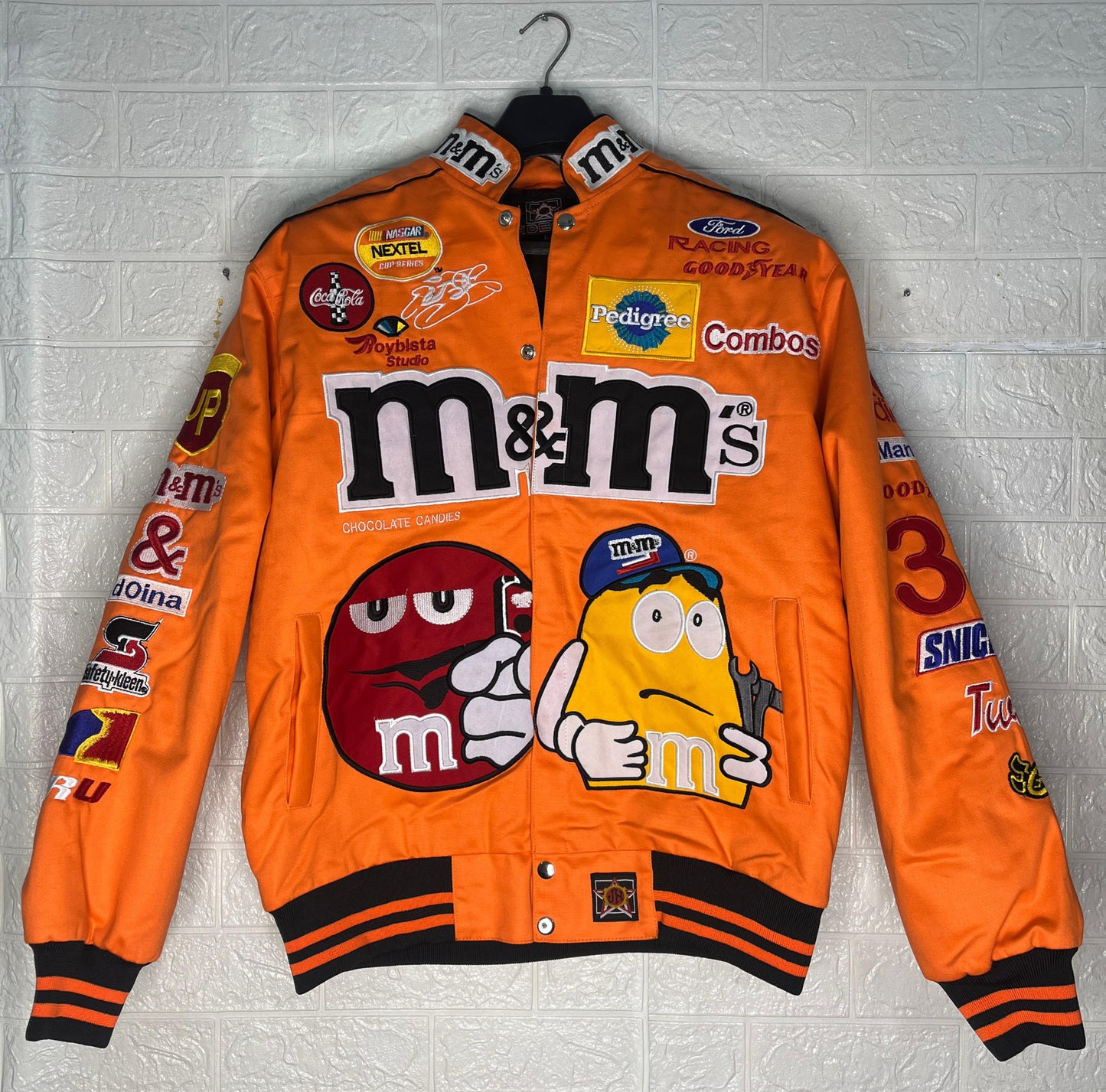 Vintage-Inspired M&M’s Racing Jacket | Reworked NASCAR Bomber