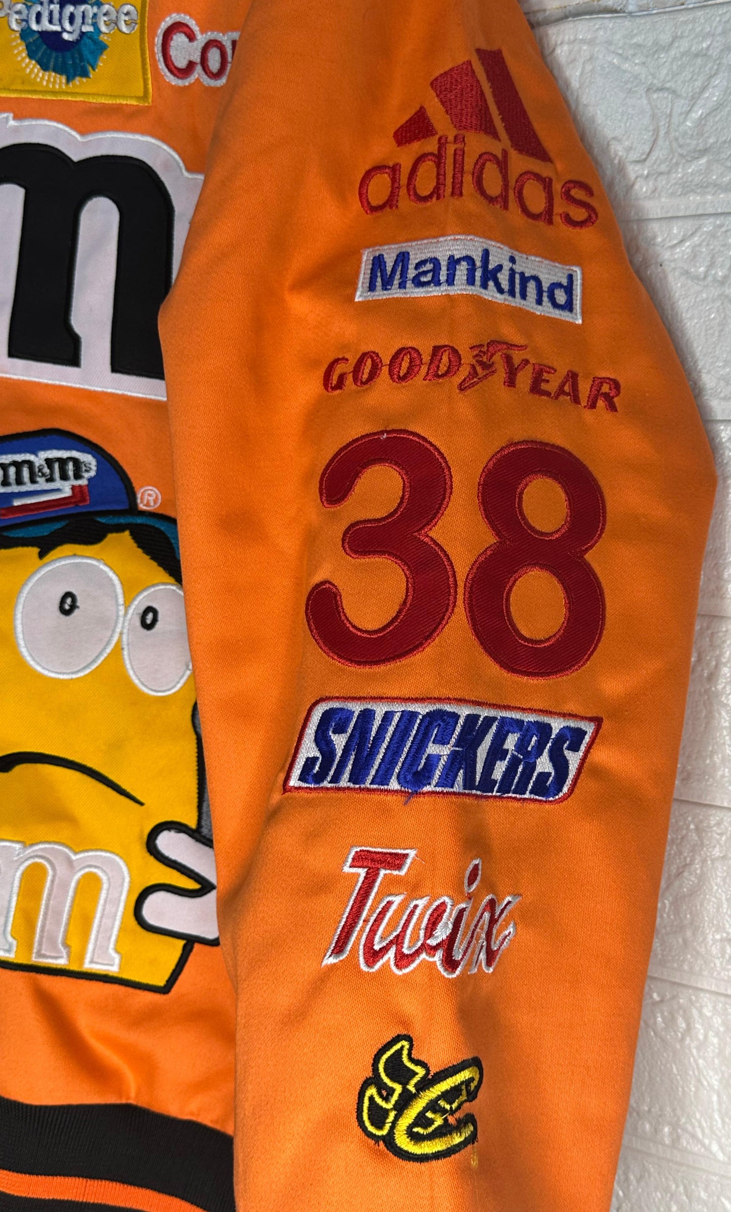 Vintage-Inspired M&M’s Racing Jacket | Reworked NASCAR Bomber