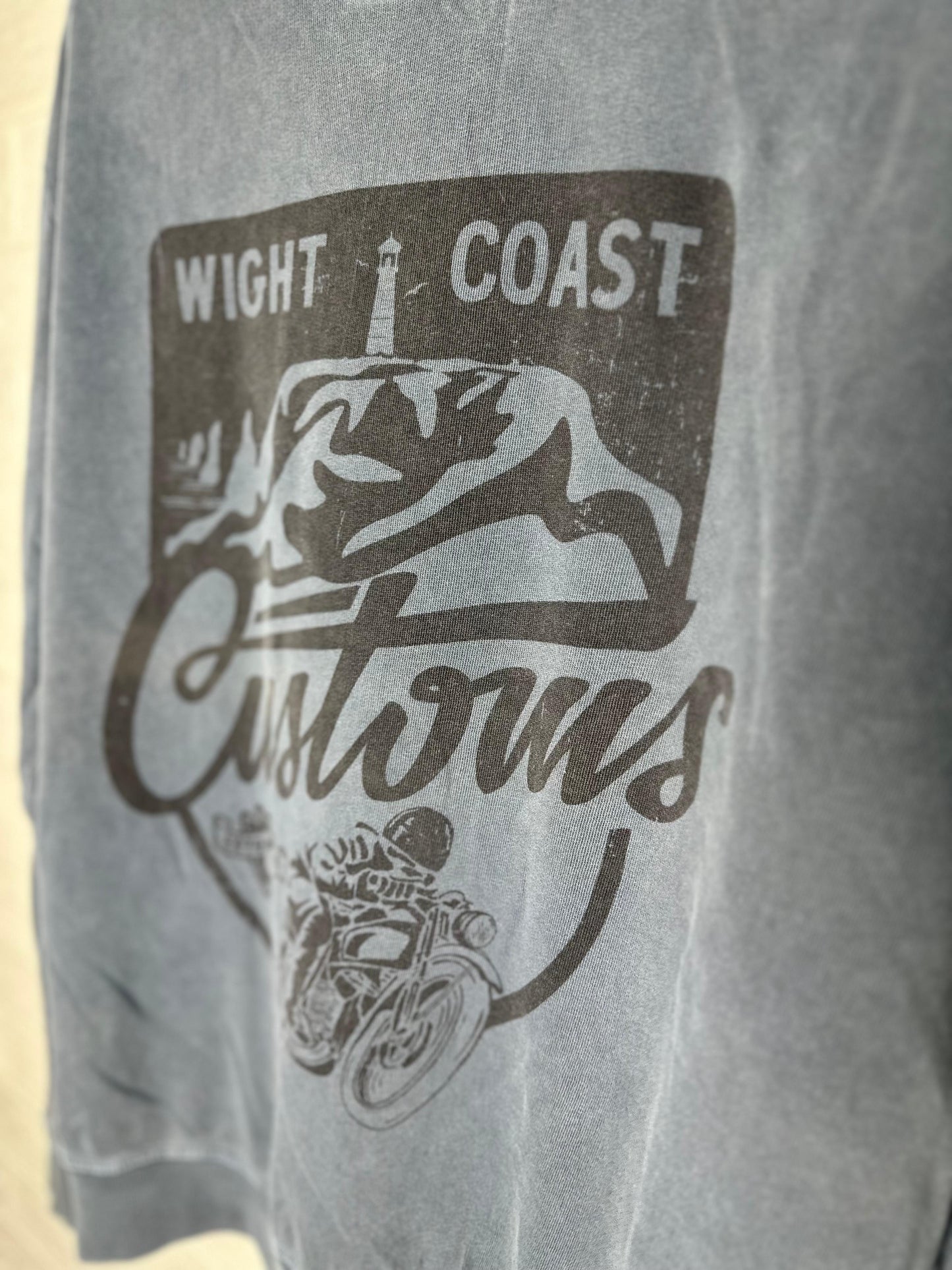 The Original Morley Trading Co. "Wight Coast" Sweatshirt XL - Blue Graphic Pullover