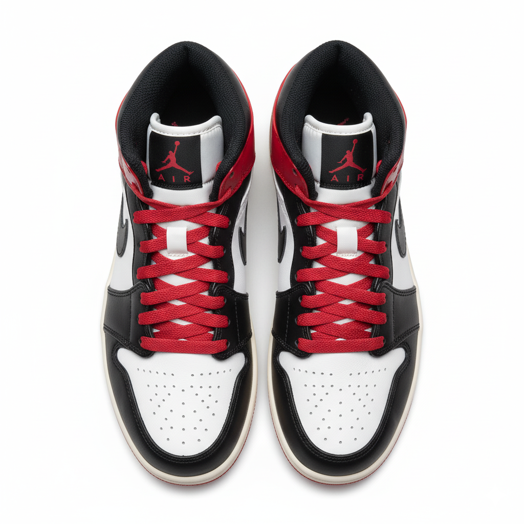 Nike Air Jordan 1 Mid “Black Gym Red” UK Size 6
