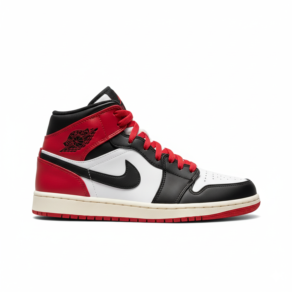 Nike Air Jordan 1 Mid “Black Gym Red” UK Size 6