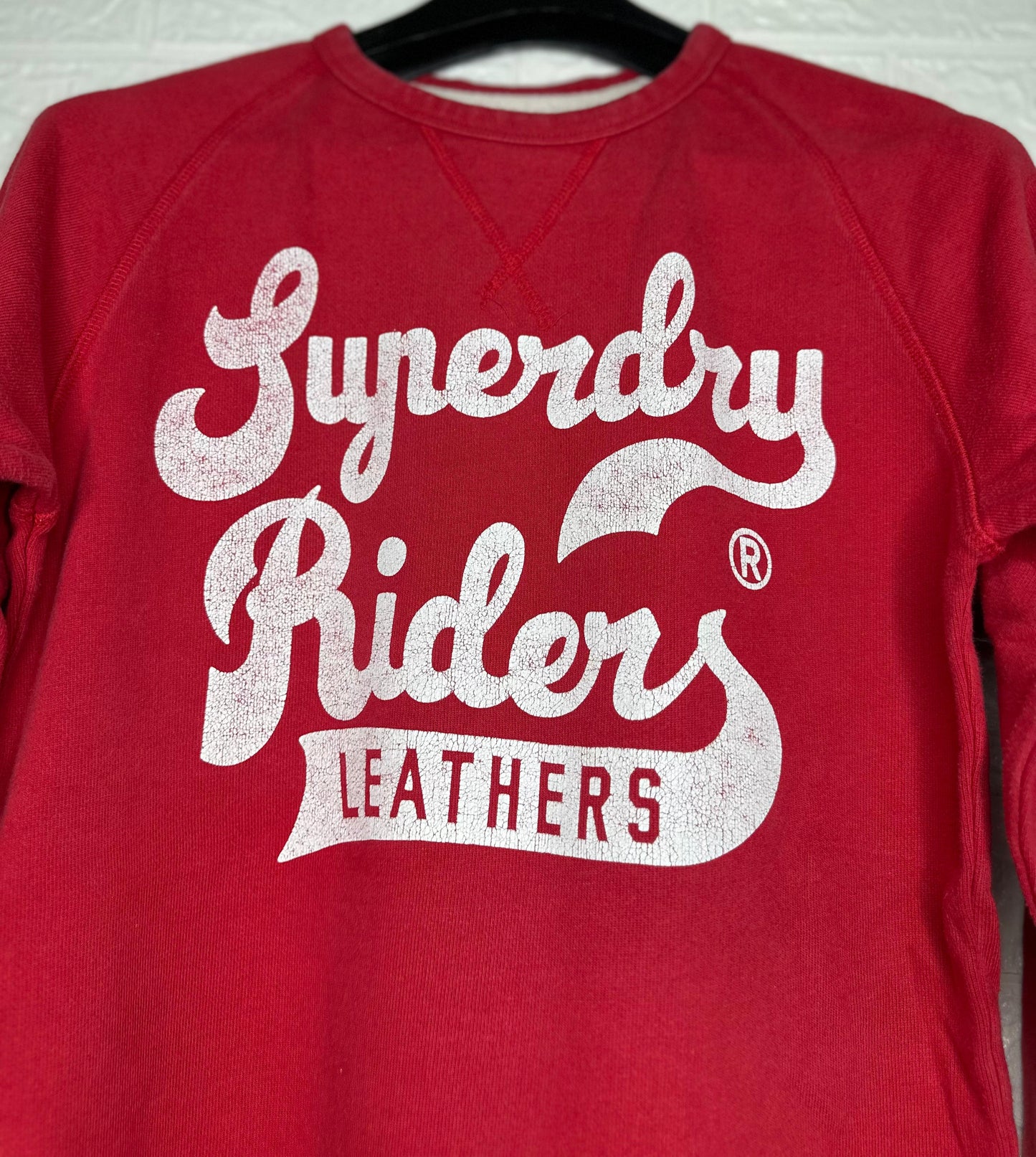 Superdry Riders Red Sweatshirt β Size XL β Graphic Pullover