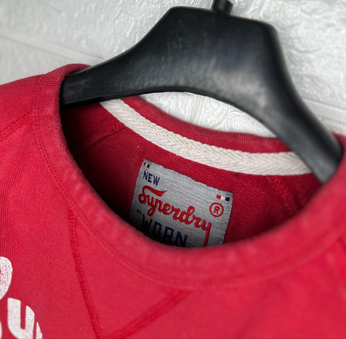 Superdry Riders Red Sweatshirt β Size XL β Graphic Pullover