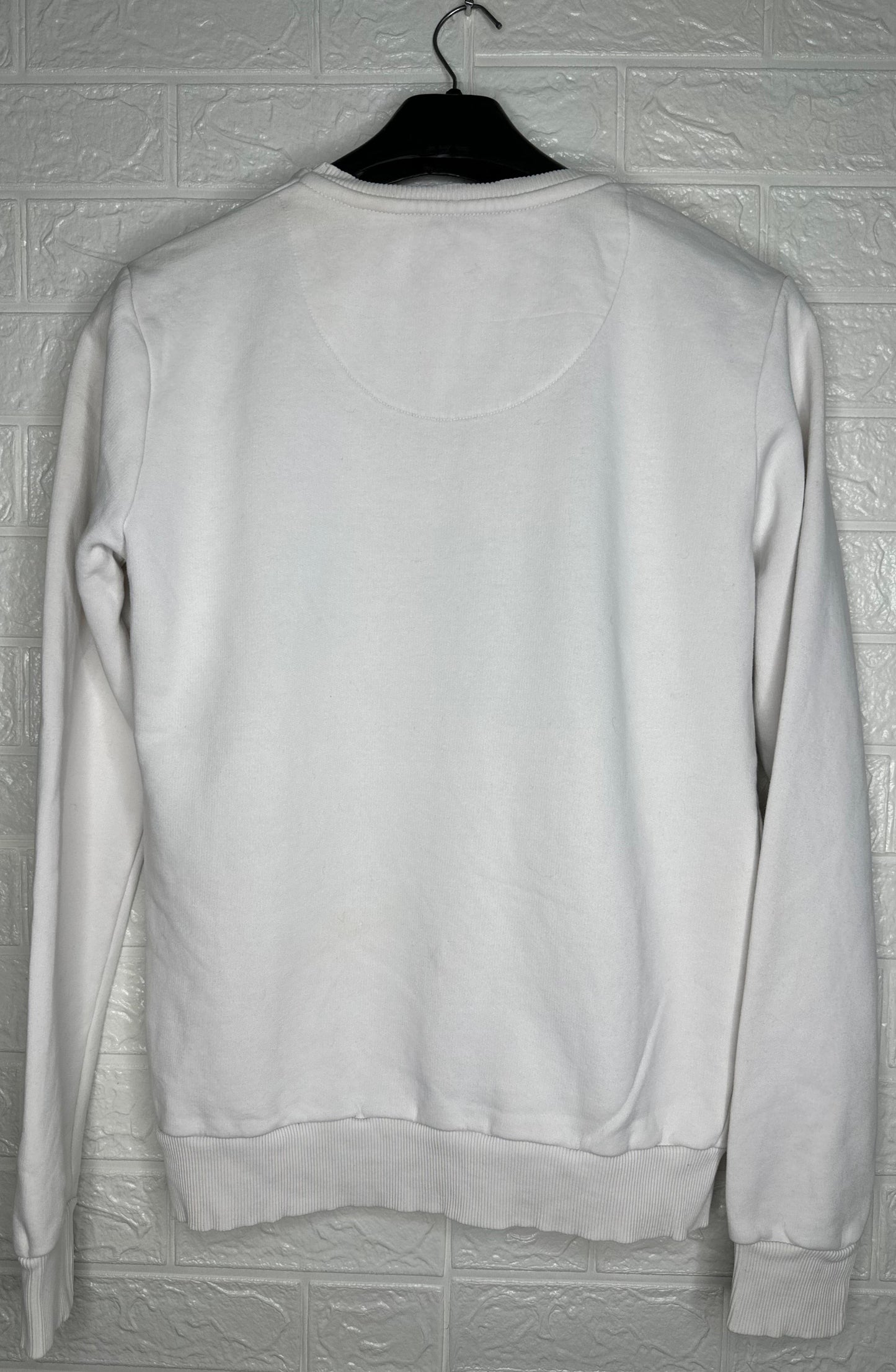 Criminal Damage "Die Trying." Graphic Sweatshirt M - White Urban Streetwear Pullover