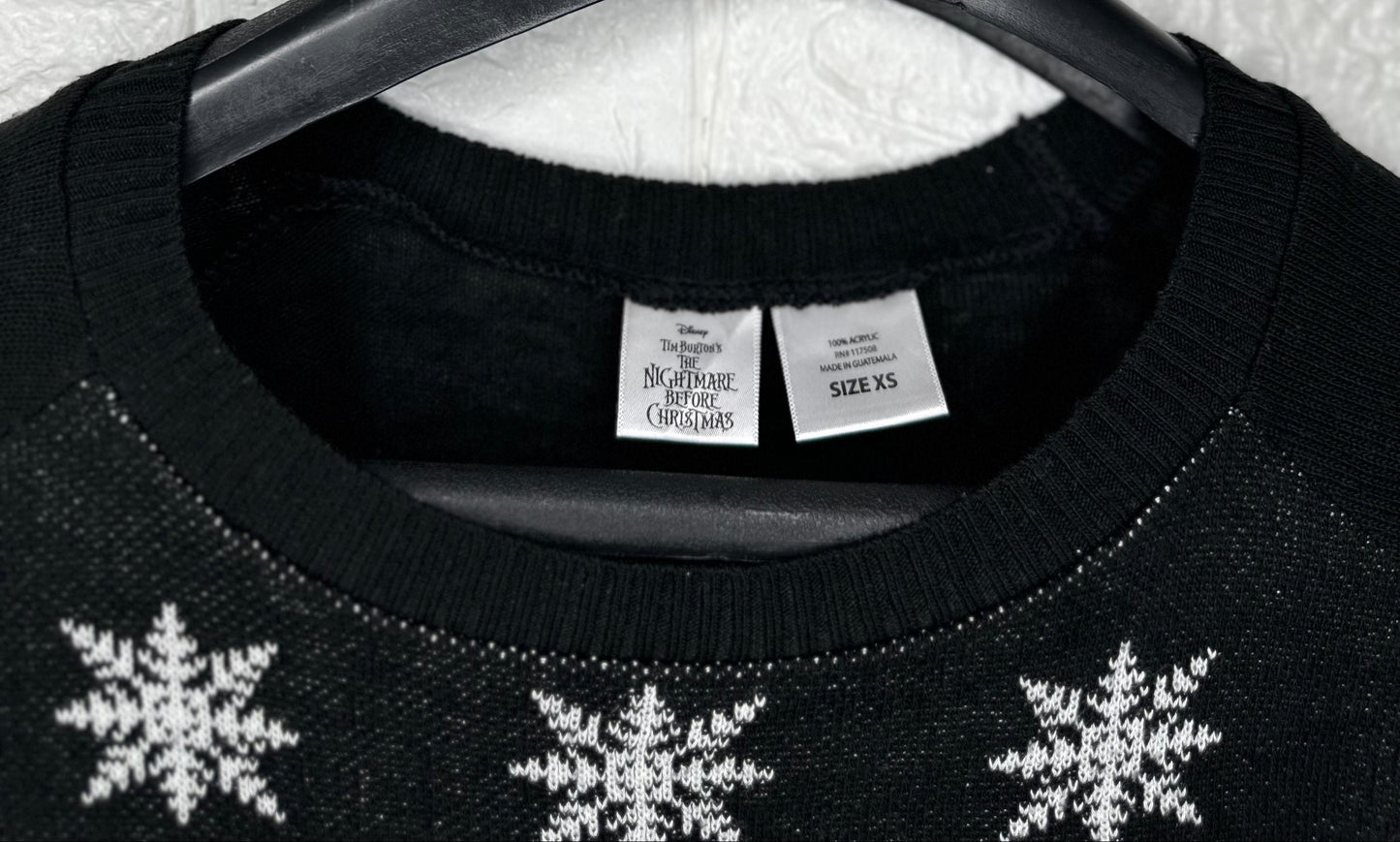 Calvin Klein Jeans Ribbed Sweater XS - Black Logo Pullover