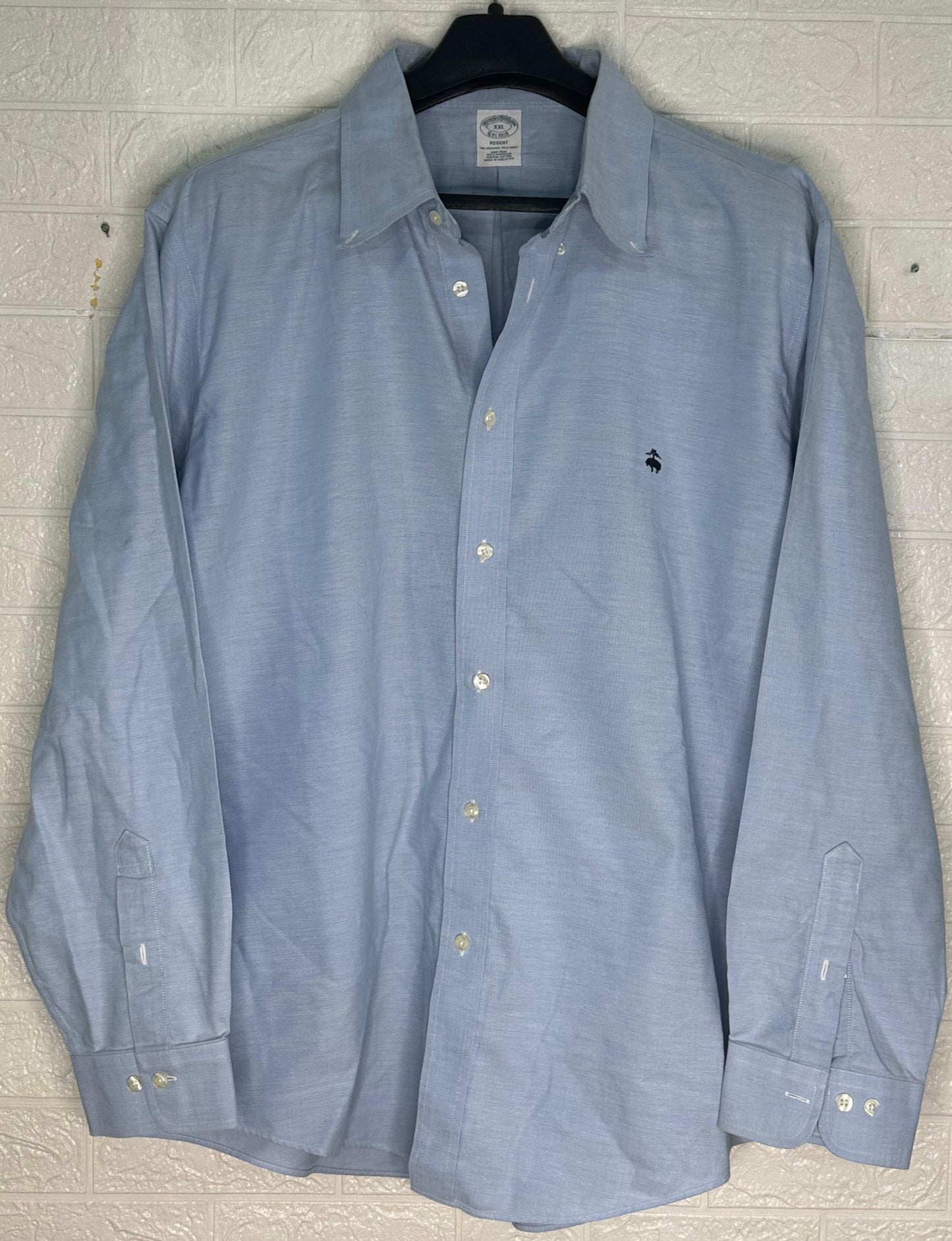 Brooks Brothers Regent Oxford Shirt | Light Blue Button-Down | Size XXL