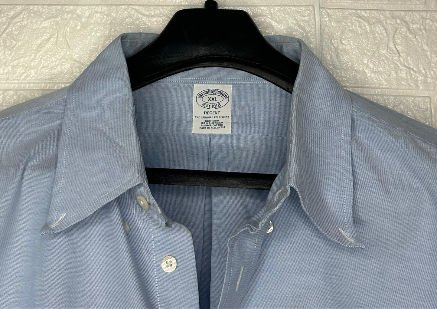 Brooks Brothers Regent Oxford Shirt | Light Blue Button-Down | Size XXL