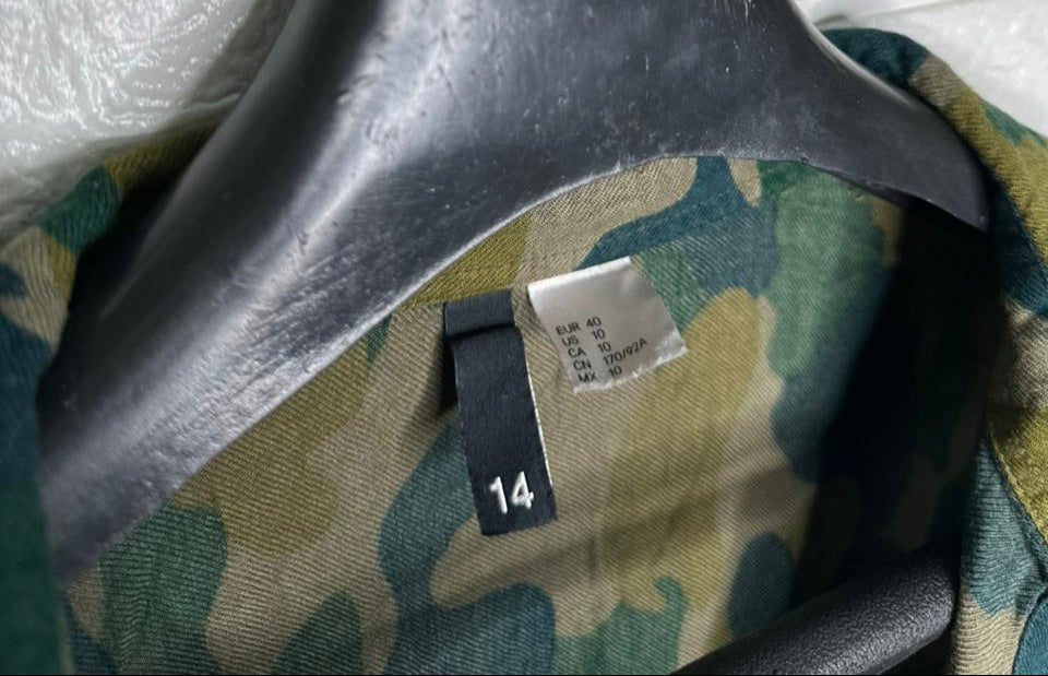 H&M Women’s Shirt – Camo Print Long Sleeve Casual Wear