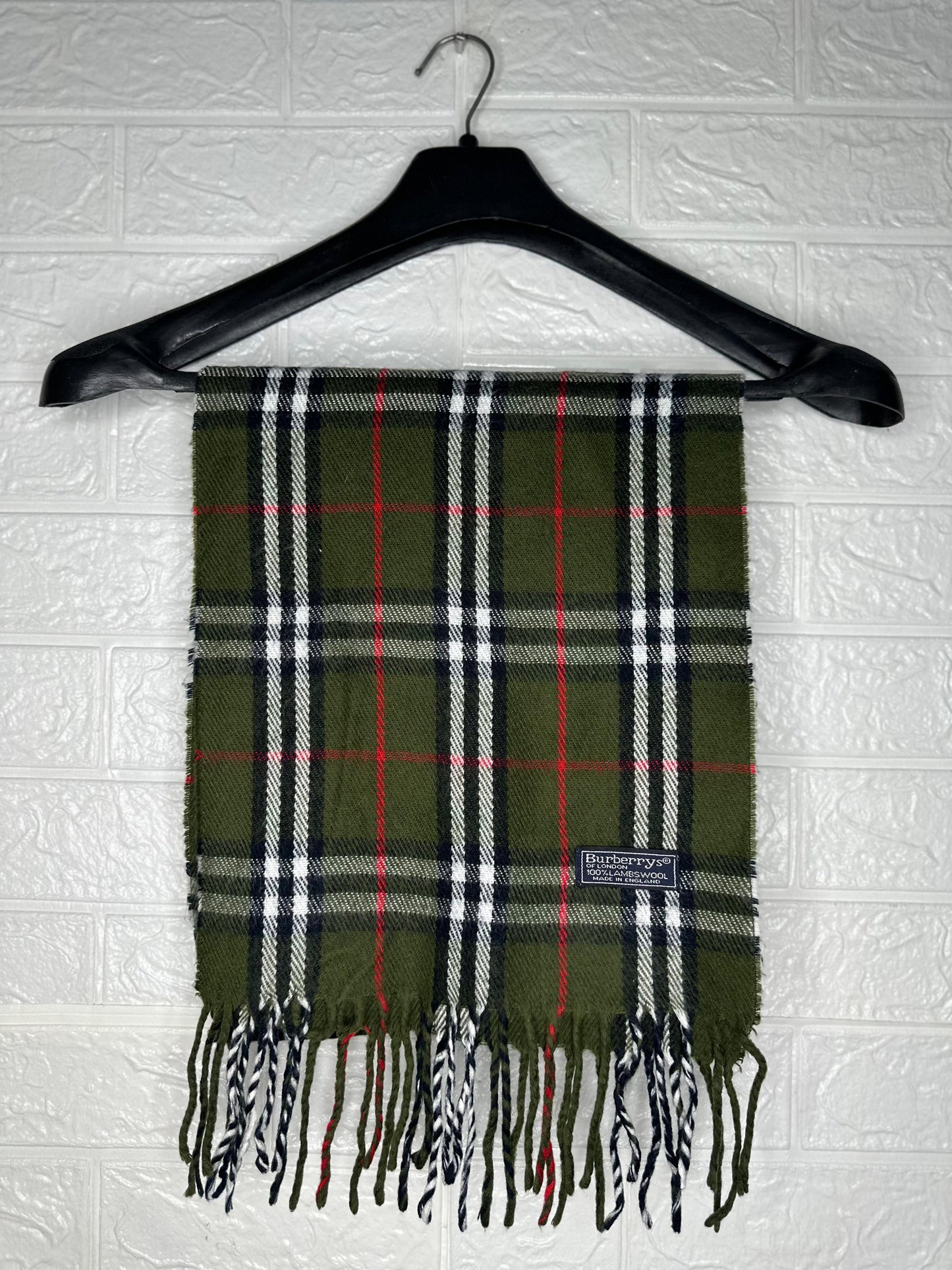 Dark Green & Black Tartan Plaid Muffler Scarf – Classic Unisex Checked Winter Accessory