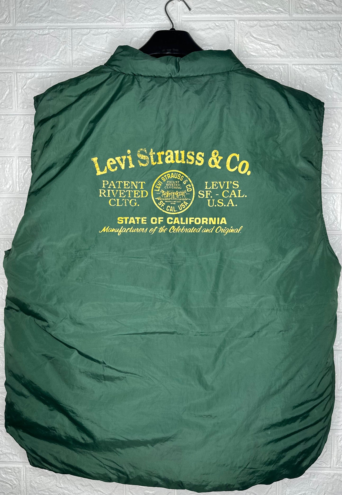 Reversible Puffer Jacket – Green – Size Large – Levi's