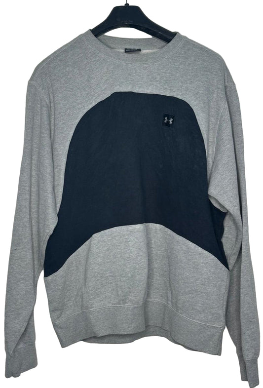 Under Armour Men’s Colorblock Crewneck Sweatshirt | Grey & Black | Rework Shirt