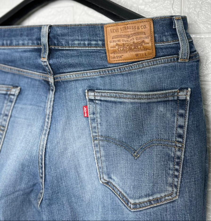 Levi's Lot 514 Men's Denim Jeans – Straight Fit, W33 L34