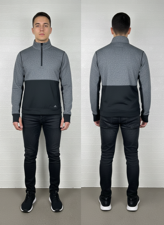 Adidas Climaite Track Jacket - Black/Grey - Size Small