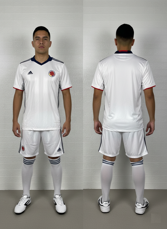 Adidas Colombia National Team Jersey – White Away Shirt – Size Small