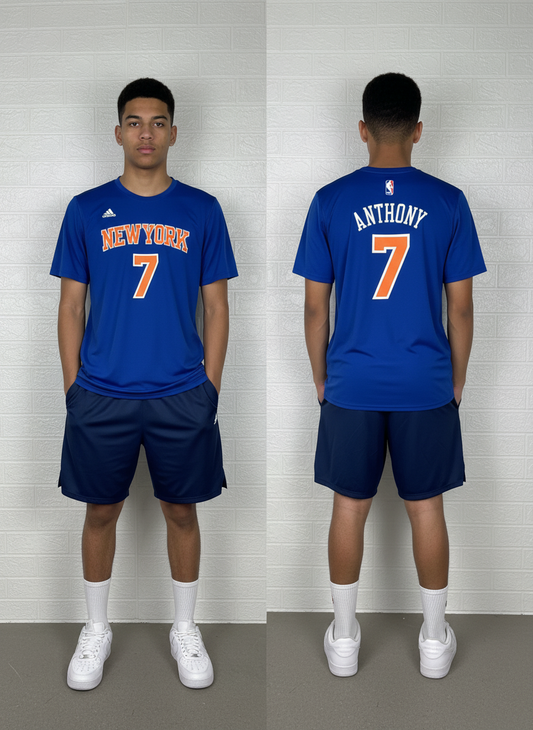 Adidas New York Knicks T-Shirt – Blue – Size Small – NBA #7