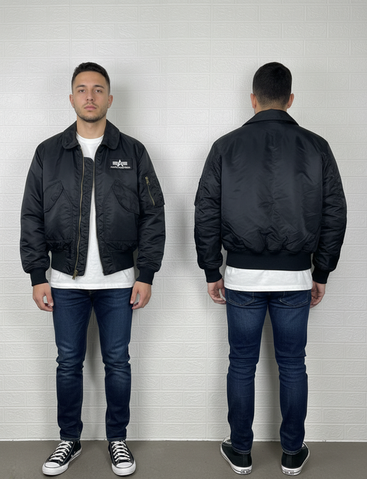Alpha Industries Men’s Jacket – Black MA-1 Bomber