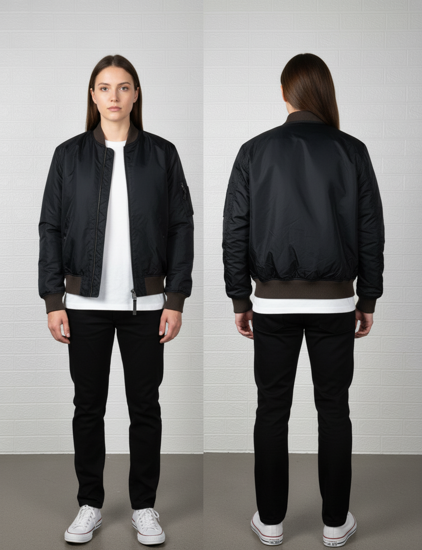 Alpha Industries Men's MA-1 Bomber Jacket – Black, Medium