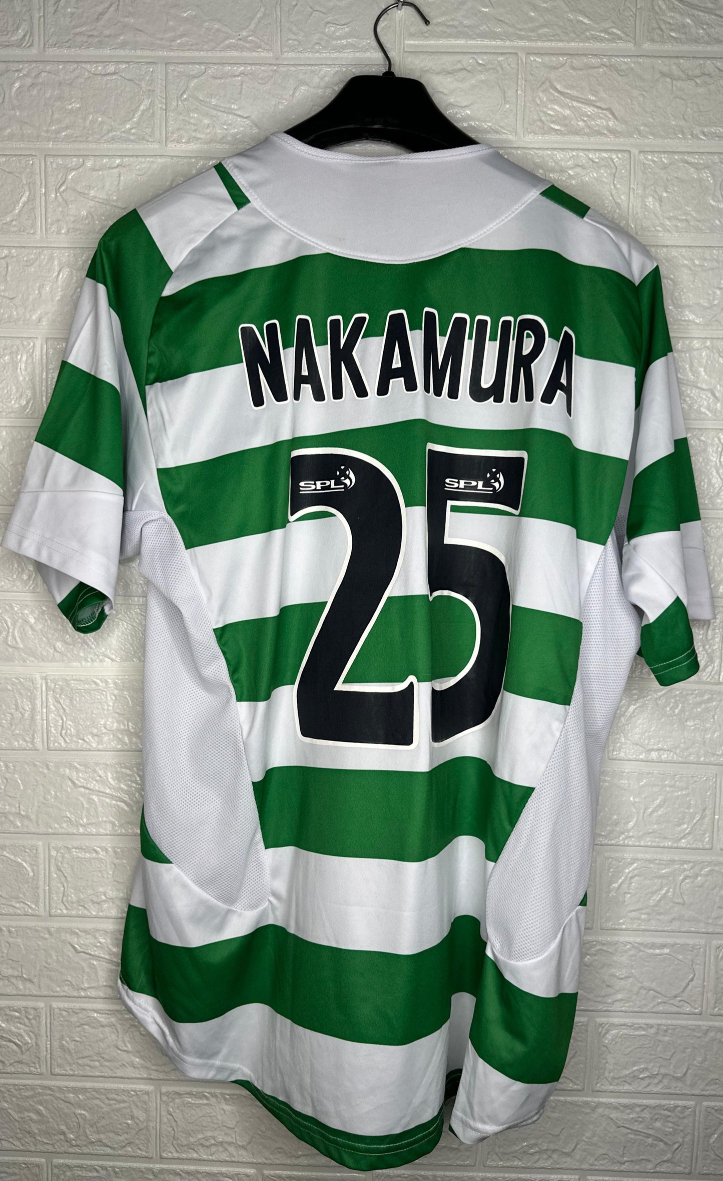 Celtic FC Carling Sponsor Jersey – Green & White Hoops – Free Size