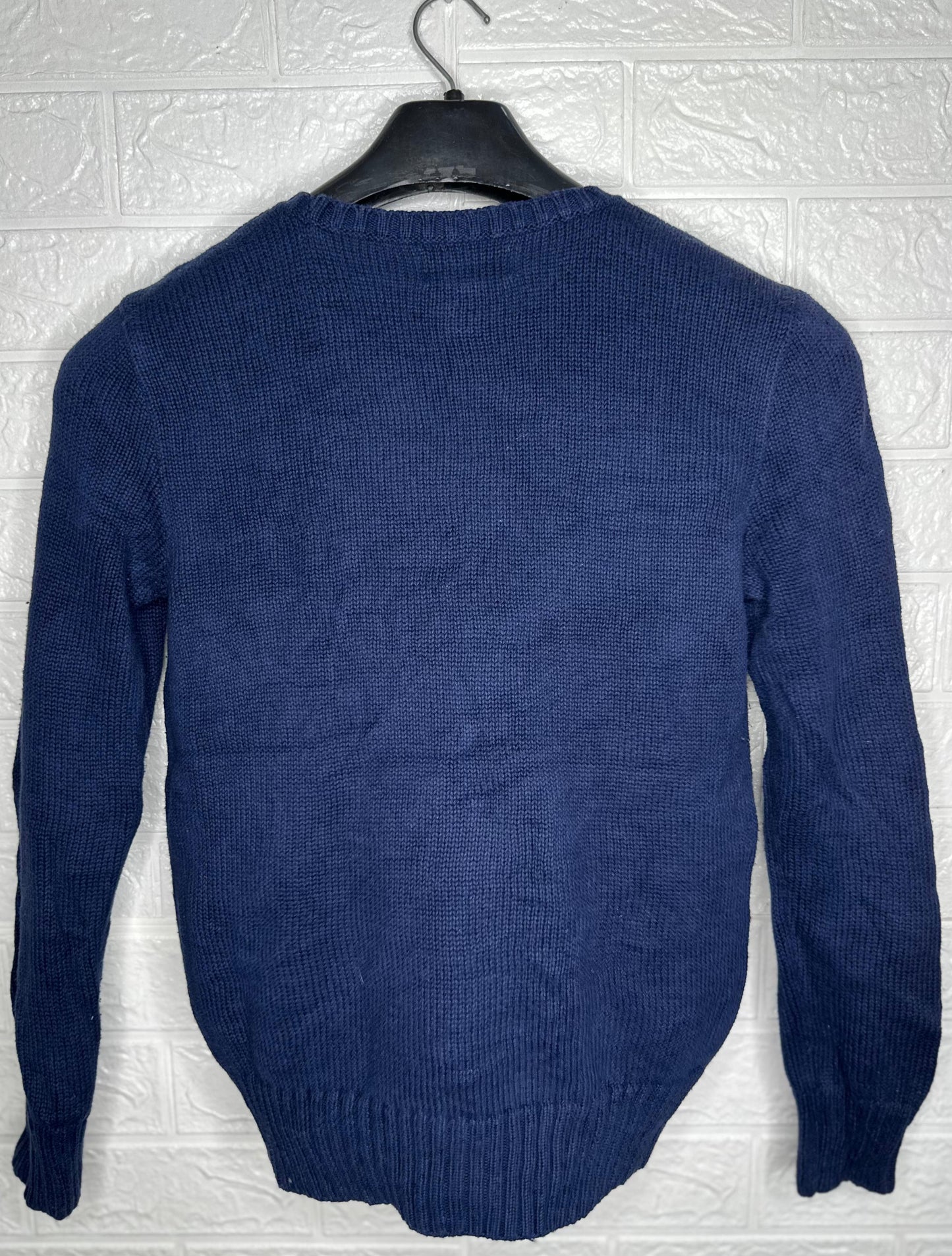 Chaps Ralph Lauren Women's Crewneck Sweater – Navy Blue, M (10-12)