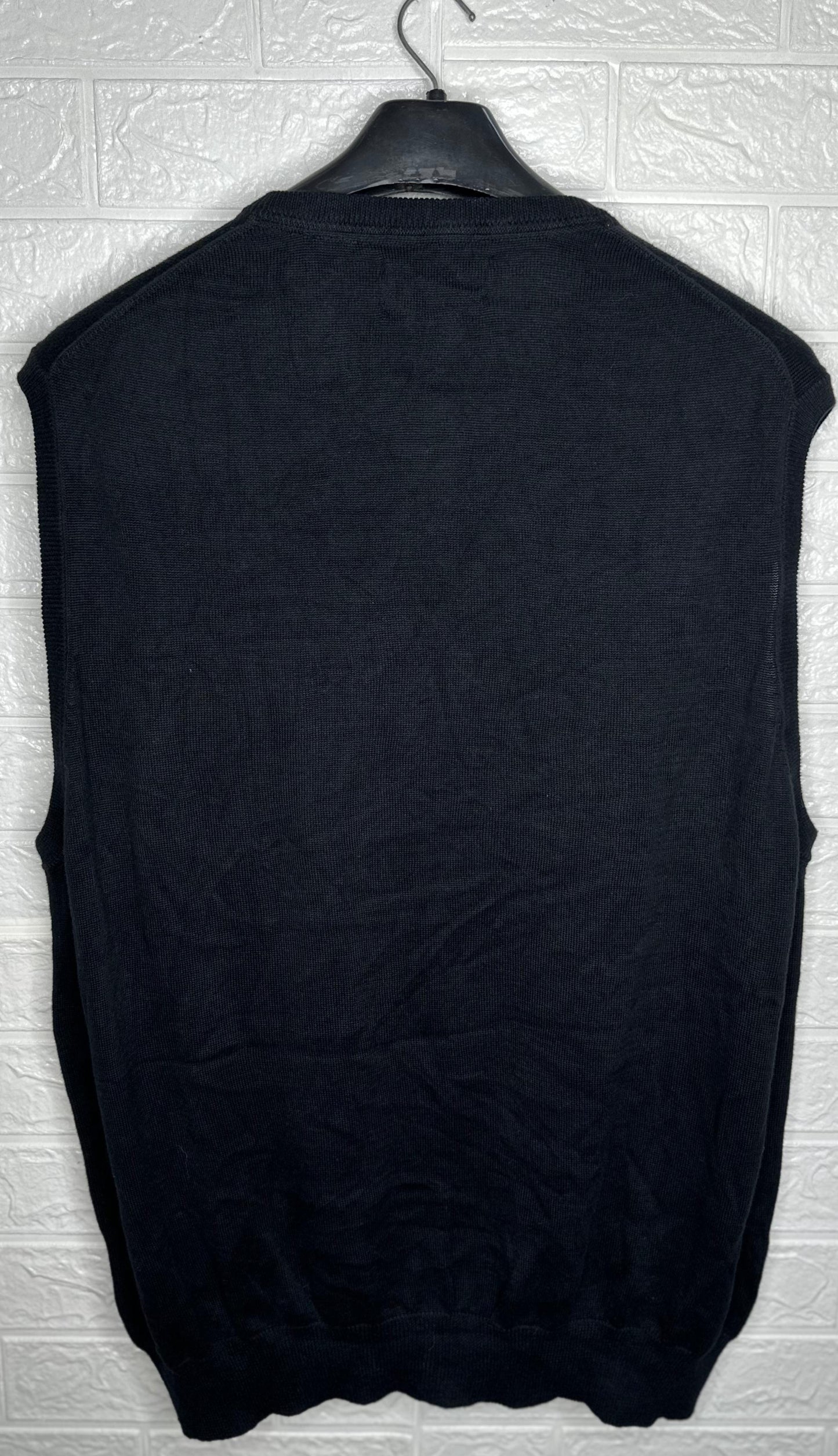 Chaps Ralph Lauren Men's Cable Knit Sweater Vest – Black, XL
