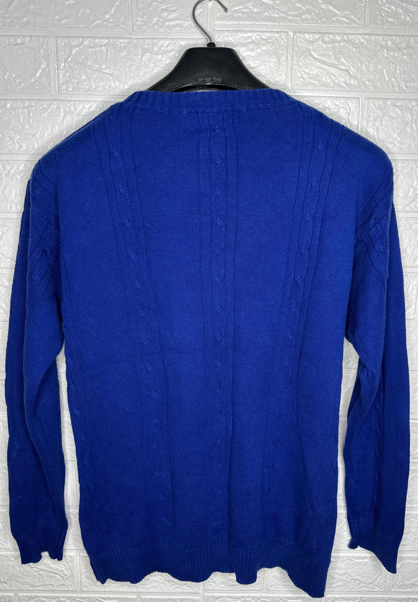 Chaps Ralph Lauren Men's Crewneck Sweater – Blue, Large