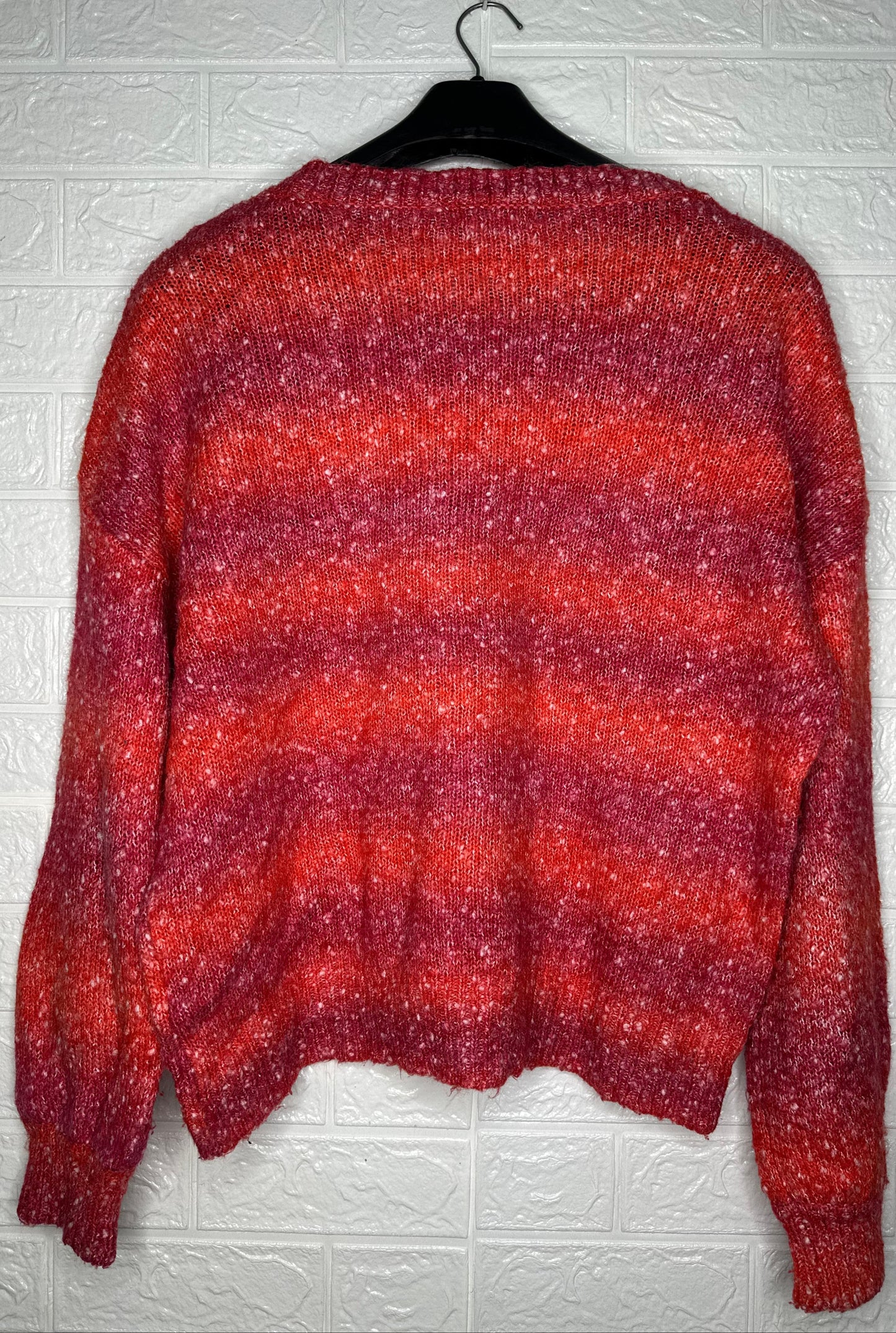 Calvin Klein Jeans Ribbed Sweater M - Red Logo Pullover