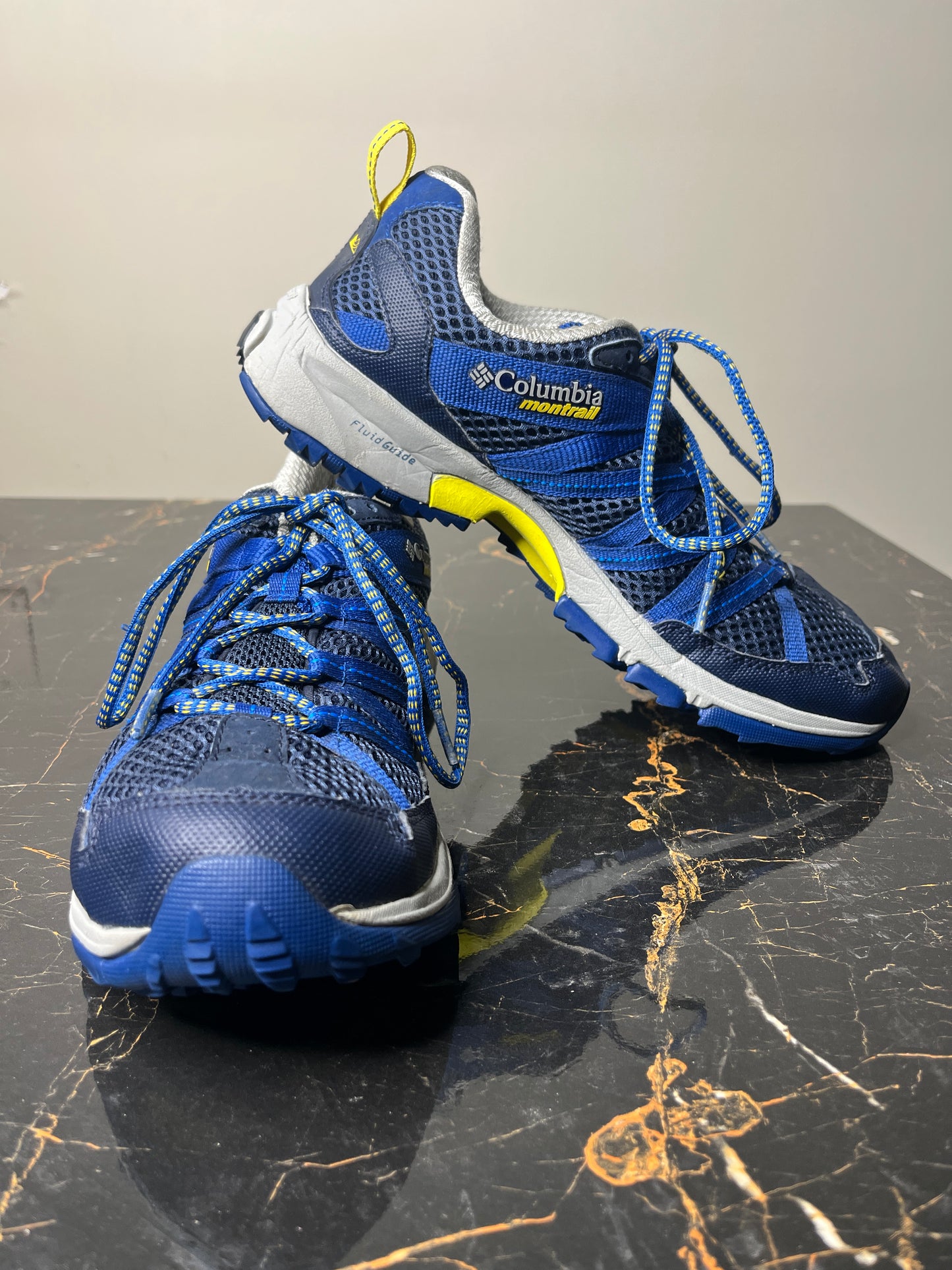 Columbia Montrail Trail Running Shoes – Size US 10 / UK 9 – Blue & Grey – Lightweight Outdoor Sports Sneakers