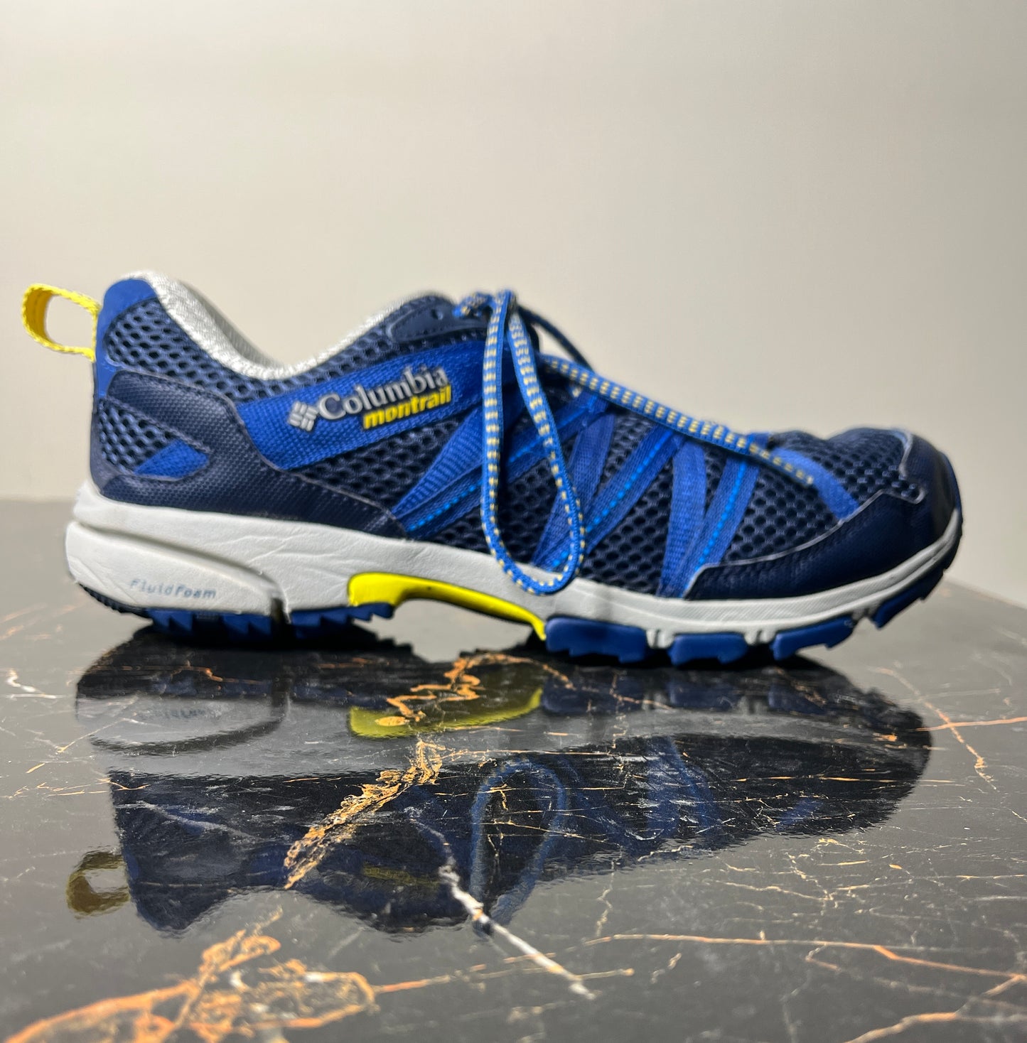 Columbia Montrail Trail Running Shoes – Size US 10 / UK 9 – Blue & Grey – Lightweight Outdoor Sports Sneakers