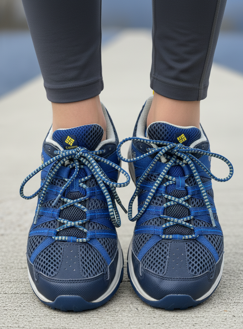 Columbia Montrail Trail Running Shoes – Size US 10 / UK 9 – Blue & Grey – Lightweight Outdoor Sports Sneakers