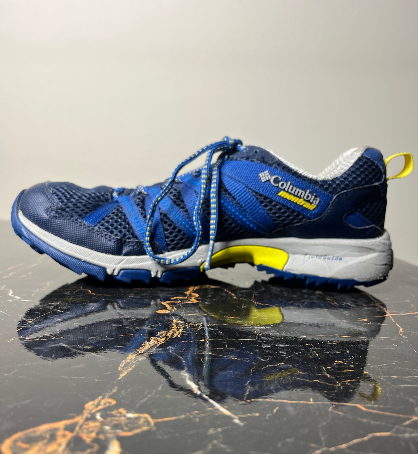 Columbia Montrail Trail Running Shoes – Size US 10 / UK 9 – Blue & Grey – Lightweight Outdoor Sports Sneakers