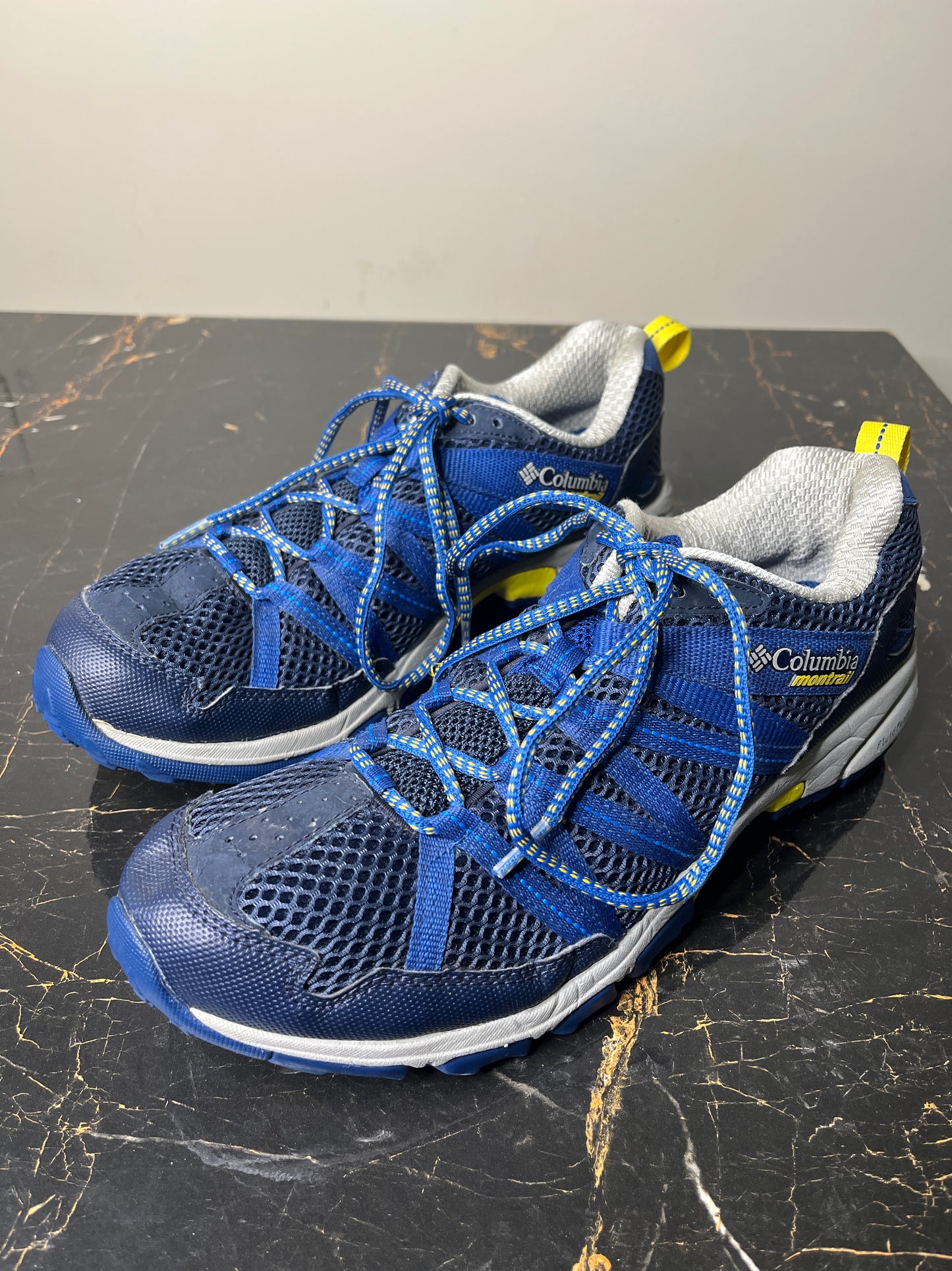 Columbia Montrail Trail Running Shoes – Size US 10 / UK 9 – Blue & Grey – Lightweight Outdoor Sports Sneakers