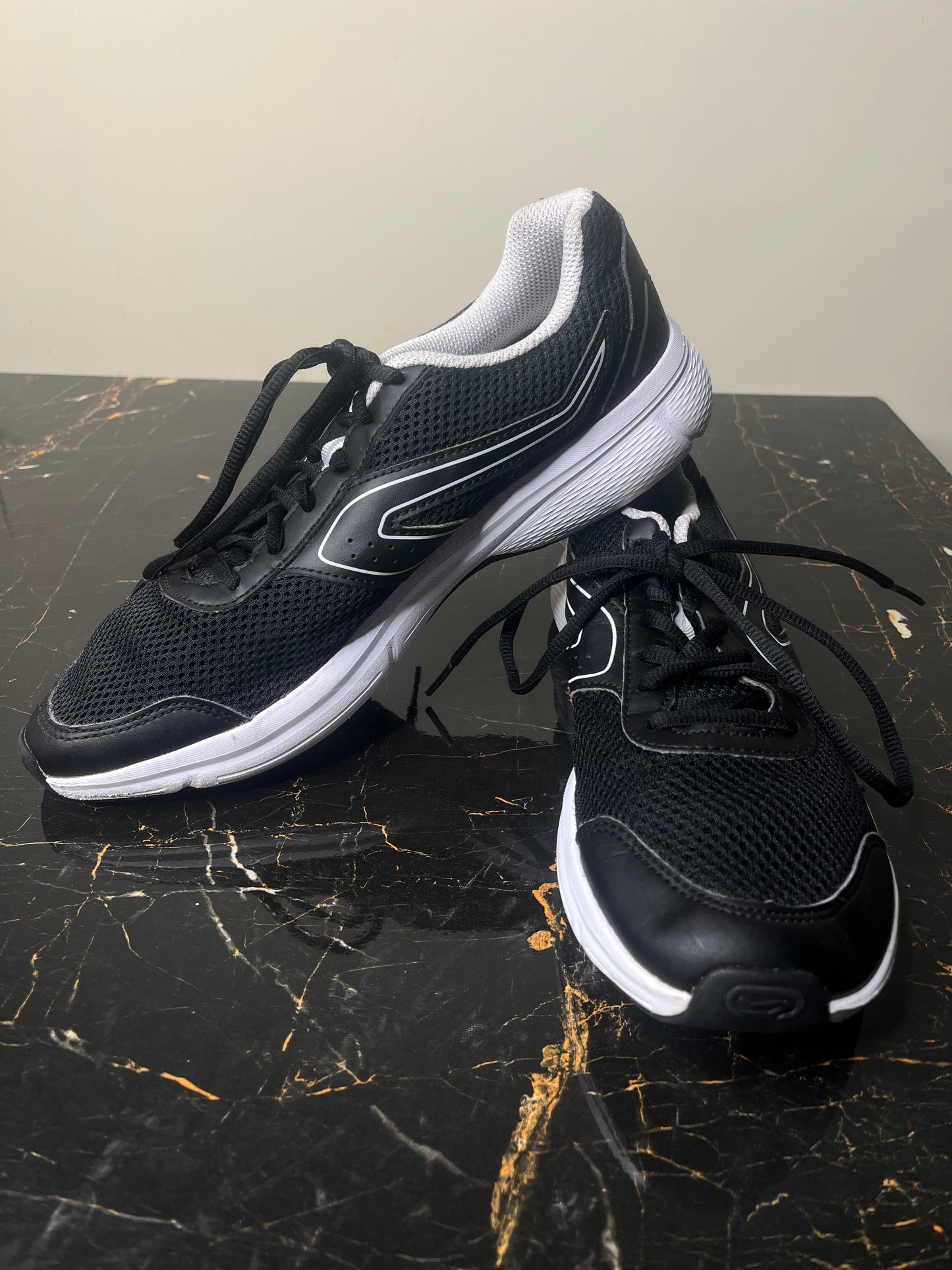 Decathlon Run Cushion M Black Grey – Lightweight Running Shoes EU 41 | UK 7 | US 8