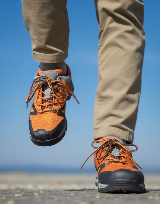 Engelsons Trail Hiking Shoes – Orange & Black (EU 37)