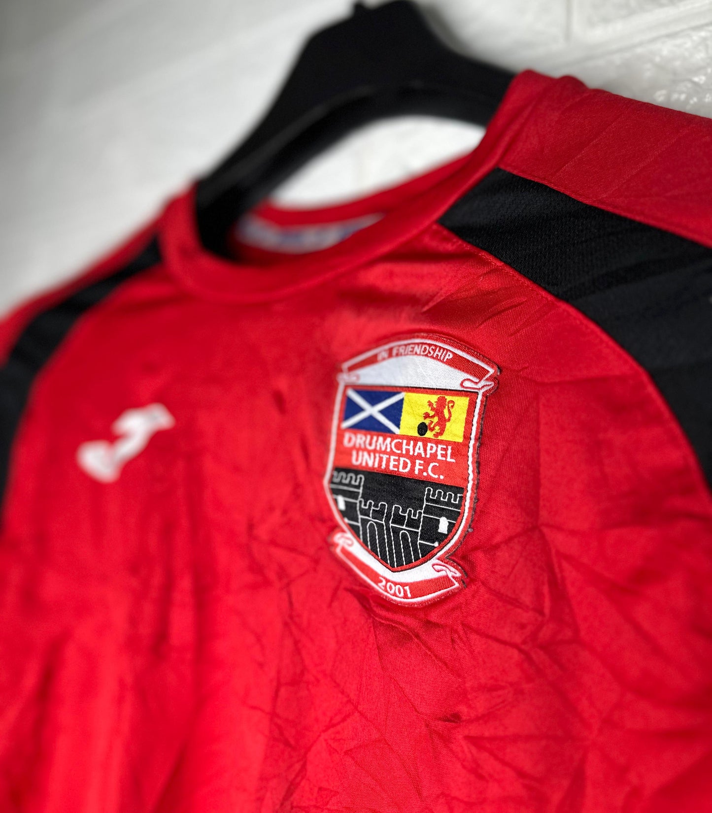 Joma Red Football Jersey – Drumchapel United FC – Size Large