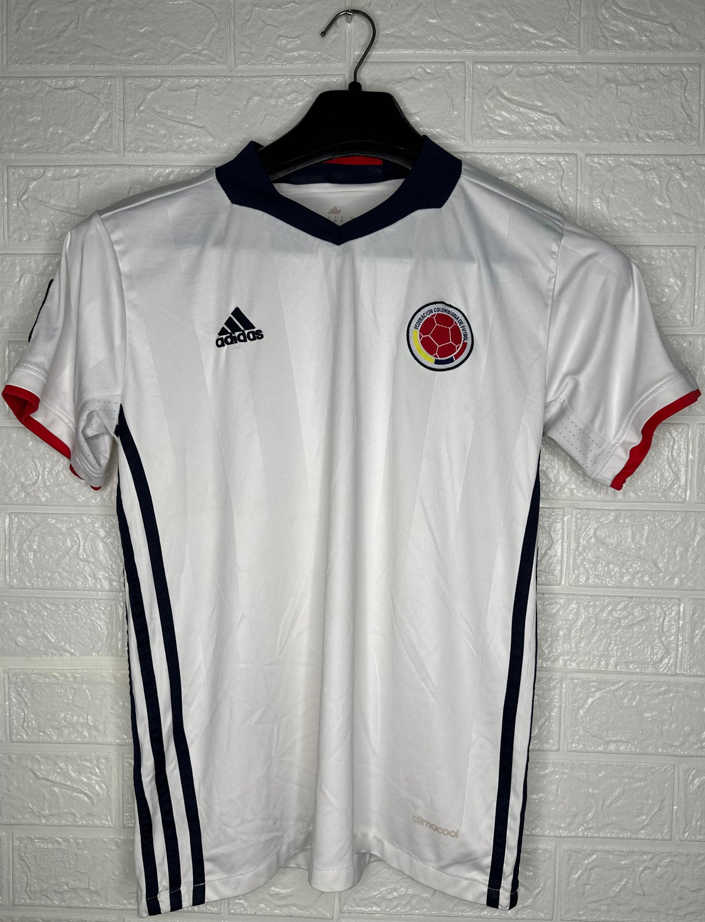 Adidas Colombia National Team Jersey – White Away Shirt – Size Small