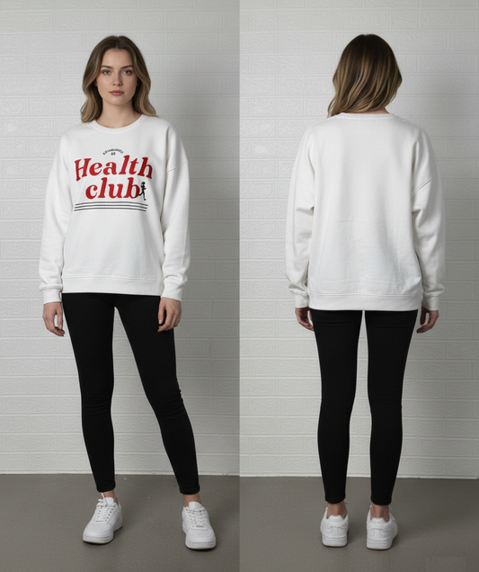 F&F White “Health Club” Sweatshirt – UK 20 / US 16