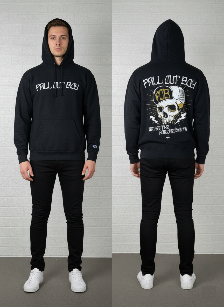 Fall Out Boy “We Are The Punched South” Tour Hoodie | Official Merch | Size Medium