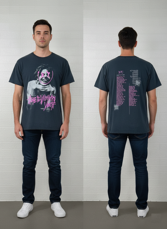 Hope for the Underrated Youth T-Shirt | Graphic Tour Tee 2019 | Edgy Punk Streetwear | Large Size