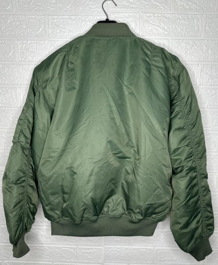 Synchro Basic Airwear Men’s Jacket – Green Quilted Bomber