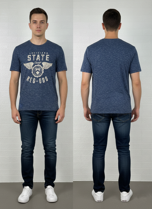 Louisiana State Champs Graphic T-Shirt | Vintage Athletic Style Tee | Large Size