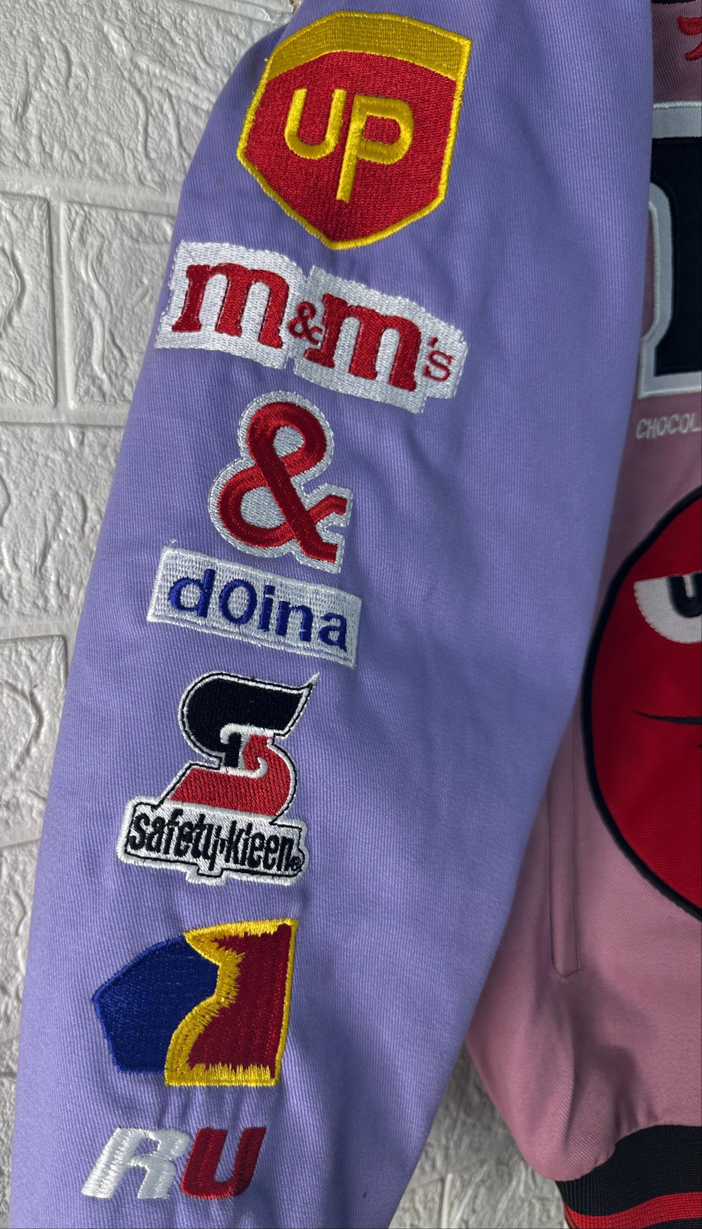 Vintage-Inspired M&M’s Racing Jacket | Reworked NASCAR Bomber