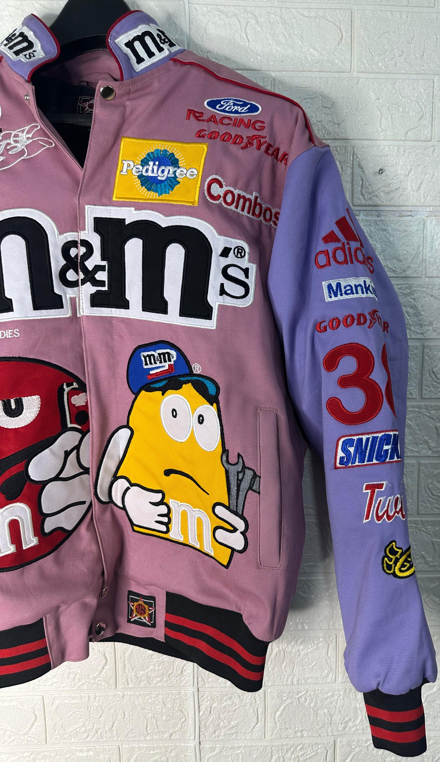 Vintage-Inspired M&M’s Racing Jacket | Reworked NASCAR Bomber
